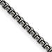 Chisel Stainless Steel Antiqued and Polished 4.1mm Rounded Box Chain - 24