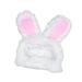 Biplut Cat Headgear Soft Plush Easter Rabbit Ears Hat Pet Headwear for Festival Party Costume (Pink One Size)