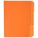 HYYYYH Two Tone Reversible 1/3 Cut File Folders - Letter Size - Pack of 100 - Orange