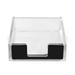 BESTONZON Memo Pad Holder Notepad Container Clear Memo Holder Memo Pad Dispenser Paperclip Holder