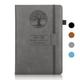 SUOSDEY Grey 2024 Leather Calendar Notebook Weekly Monthly Appointment Planner for Time Management