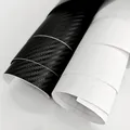 40x100 cm 3D In Fibra di Carbonio Vinile Auto Wrap Foglio Rotolo Pellicola Adesivo Decalcomania Vendita accessori per lo styling dell'auto opzioni di colore bianco/nero
