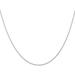 Solid 14K White Gold Carded 0.7mm Cable Rope with Spring Ring Lock Chain - 13 Anklet