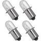 Xenon Flashlight Bulb - 4 Pack Replacement Bulbs for Dewalt 18v Flashlights (DW9083 DW908 DW919 DC509)