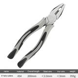 Diymore Multifunctional Wire Stripper Crimper Cutter Long Nose Pliers Diagonal Side Cutting Pliers Linesman Pliers