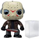 POP Friday The 13th - Jason Voorhees Funko Pop! Vinyl Figure Bundled with Compatible Pop Box Protector Case Multicolor 3.75 inches