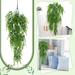 Hxoliqit Simulated Persian Grass Wall Hanging Vine Family Decoration Simulated Chlorophytum Vine One 5 Fork Artificial Flowers Artificial Plants & Flowers Room Decor Home Decor