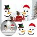 WNG 22Pcs Merry Christmas Decorative Garage Door Decorative Snowman Sticker Refrigerator Decal Snowman Face Garage Christmas Set Reflective Car Sticker for Christmas Ho