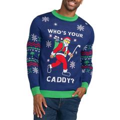 Men's Who's Your Caddy Ugly Christmas Sweater
