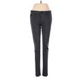 CALVIN KLEIN JEANS Jeggings - Mid/Reg Rise Skinny Leg Boyfriend: Gray Bottoms - Women's Size 6 - Dark Wash