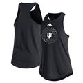 Women's adidas Black Indiana Hoosiers Sideline Fashion Tank Top