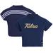 Women's adidas Navy Tulsa Golden Hurricane Recycled Cotton Crop Top