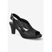 Women's Christy Sandals by Easy Street in Black Glitter (Size 7 M)