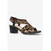 Wide Width Women's Jodi Sandal by Bella Vita in Leopard Gore (Size 10 W)