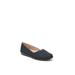 Women's Notorious Flat by LifeStride in Navy Fabric (Size 7 M)