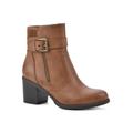 Women's Dessert Bootie by White Mountain in Dark Brown Smooth (Size 9 1/2 M)