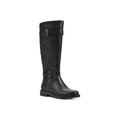 Women's Madilynn Tall Calf Boot by White Mountain in Black Smooth Fur (Size 6 M)