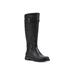 Women's Madilynn Tall Calf Boot by White Mountain in Black Smooth Fur (Size 8 1/2 M)