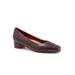 Women's Daisy Pump by Trotters in Burgundy Snake (Size 9 1/2 M)