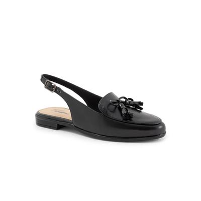 Extra Wide Width Women's Lillie Sling by Trotters in Black (Size 7 1/2 WW)