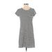 Joie Casual Dress - Shift: Black Stripes Dresses - Women's Size X-Small