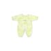 The Children's Place Short Sleeve Outfit: Green Tops - Size 0-3 Month