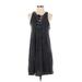 Billabong Casual Dress - Shift Plunge Sleeveless: Black Solid Dresses - New - Women's Size X-Small