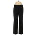 Lands' End Dress Pants - Low Rise Boot Cut Boyfriend: Black Bottoms - Women's Size 8 Petite