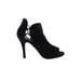 Torrid Heels: Black Solid Shoes - Women's Size 9 Plus - Peep Toe