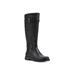 Women's Madilynn Tall Calf Boot by White Mountain in Black Smooth Fur (Size 6 M)