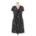 Apt. 9 Casual Dress V Neck Short sleeves: Black Dresses - Women's Size X-Large