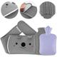 Hot Water Bags 2Pcs/Set Hot Water Bottle Bag with Warm Plush Waist Cover Belt for Arthritis Therapy (Hot Water Bottle + Waist Belt)