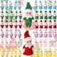 Syhood 60 Pcs Christmas Elf Plush Doll Miniature Elf Doll with Clothes Xmas Novelty Toys Elf Accessories for Family Adult Gift Christmas Advent Calendar Decorations Stocking Stuffers, 12 Styles