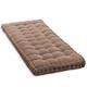 10cm Thick Bench Cushion 2/3 Seater,100cm/120cm Cotton Bench Cushions Sofa Floor Seat Cushion Mattress for Home Garden Patio Swing (150x50cm,Brown)