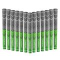 Golf Grip Tour Fit Dual Compound Premium Half Cord Golf Grips Standard Midsize Golf Grips with Golf Tape Set of 1/3/6/9/13 (Standard, Black/Green set of 13)