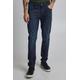 Slim-fit-Jeans BLEND "BLEND BHJet fit Jeans 20712999" Gr. 38, Länge 34, blau (denim dark blue) Herren Jeans Slim Fit