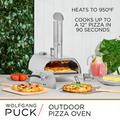 Wolfgang Puck Countertop Wood Pellets Pizza Oven Steel in Black | 25 H x 25 W x 22 D in | Wayfair PIzza Oven Bundle Black
