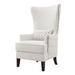 Accent Chair - Lark Manor™ Ambreen Latte Wingback Accent Chair Polyester/Fabric in Brown | 48.5 H x 31 W x 34 D in | Wayfair