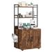 Tucker Murphy Pet™ Cat Litter Box Enclosure w/ Shelf Storage Manufactured Wood in Brown | 48.5 H x 25 W x 18 D in | Wayfair