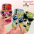 Étui porte-lunettes mignon Powerpuff Girls coque souple pour Samsung Galaxy S23 S22 Ultra S21 S20