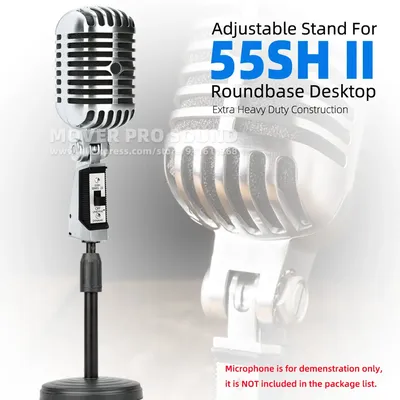 Support de bureau de table pour microphone Shure 55 SH 55SH II classique super brittop support