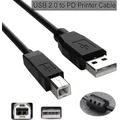 Câble d'imprimante USB 2.0 vers PD câble A mâle vers B mâle transfert de données câble hôte pour