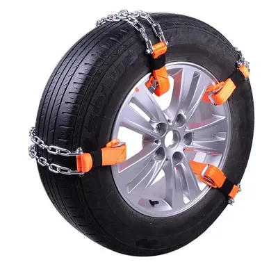 Chaîne antidérapante en acier au manganèse pour pneu accessoire de sécurité pour voiture camion