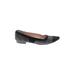 Sacha London Flats: Slip-on Chunky Heel Casual Gray Shoes - Women's Size 7 - Almond Toe