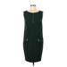 Laundry by Shelli Segal Casual Dress - Shift Scoop Neck Sleeveless: Green Print Dresses - Women's Size 6
