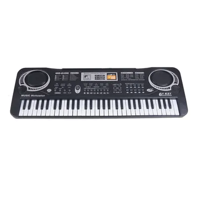 Electronic Keyboard 61 Keys Black Digital Music Electronic Keyboard KeyBoard Electric Piano Kids