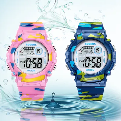 Neue Militäruhr Für Kind Junge Mädchen Sport Kinder Uhren Alarm Datum Leuchtende Digitale Wasserdichte Uhren Student Elektronische Uhr