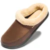 Winter Hausschuhe Hause Dicke Baumwolle Slip-on Schuhe Für Männer Hohe Qualität Nicht-slip Hausschuhe Indoor Plüsch Flache männer Schuhe Große Größe 50