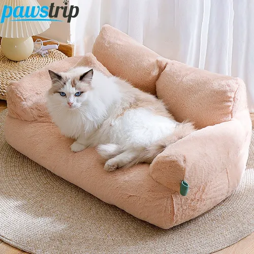 Luxus Katzen bett Sofa Winter warmes Katzen nest Haustier bett für kleine mittelgroße Hunde Katzen