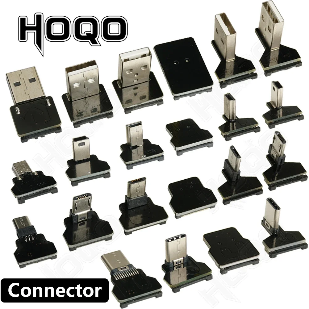 Flaches, flexibles, ultradünnes Micro-USB-Mini-USB-Typ-C-Flachbandkabel, 90-Grad-USB, schlank, flach, weiche Ladung, FPV, FPC, Ladedatenkabel Image